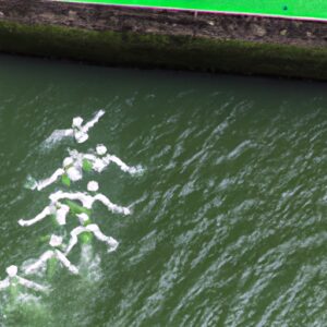 Les nageurs rebelles défient la pollution de la Seine alors que les nageurs olympiques se préparent à plonger.