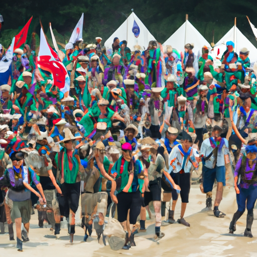 Les scouts américains et britanniques quittent le camp du Jamboree mondial des scouts en Corée du Sud à cause de la chaleur extrême.