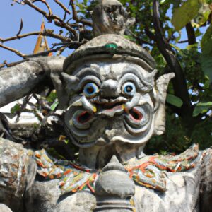 Statue géante de gargouille suscite la controverse à Bangkok