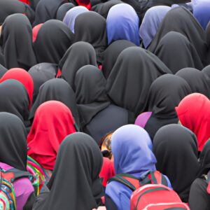 Des dizaines de collégiennes renvoyées chez elles pour avoir enfreint l&rsquo;interdiction française des abayas musulmanes.