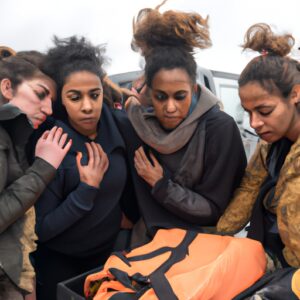 Six migrantes secourues d’un camion en France après avoir appelé un journaliste à l’aide.