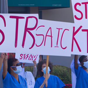 Année de grève aux États-Unis : Les travailleurs de la santé manifestent devant les hôpitaux dans plusieurs États.