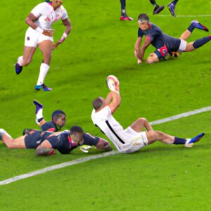 L&rsquo;Angleterre résiste à Fiji dans un thriller pour atteindre les demi-finales de la Coupe du Monde de Rugby.