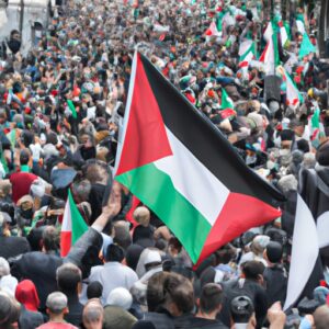 Des milliers de manifestants rejoignent une marche pro-palestinienne interdite à Paris.