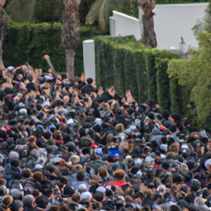 Manifestants devant la maison du Premier ministre israélien Netanyahu alors que la colère grandit