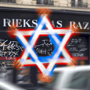 La France critique les réseaux russes pour “exploiter” les crises avec des publications de graffitis de l’étoile de David à Paris.