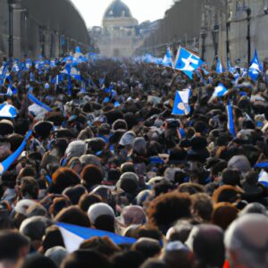 Plus de 100 000 personnes marchent à Paris contre l’antisémitisme.
