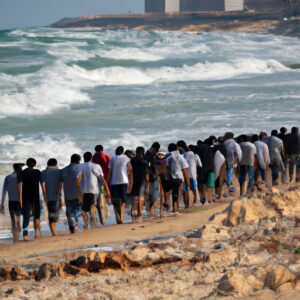 Les Palestiniens de Gaza se rendent à la plage pendant la trêve